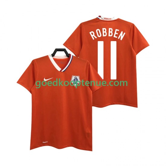 Thuis Retro Tenue van Nederland ROBBEN 11 Heren 2008 Korte Mouw