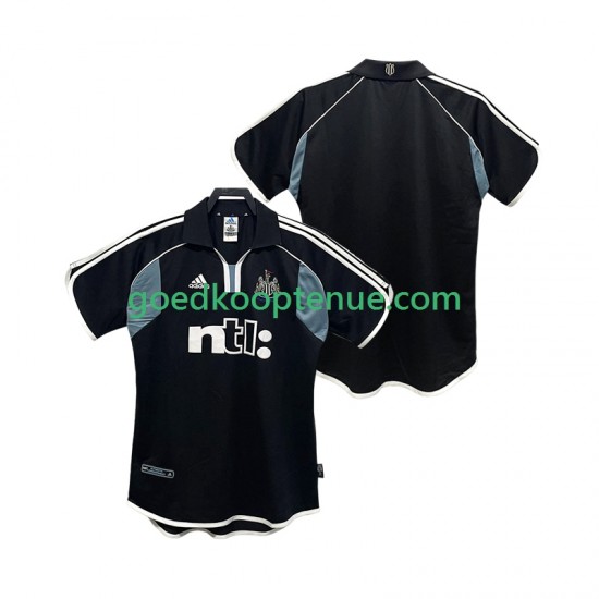 Uit Retro Tenue van Newcastle United 2000 2001 Heren Korte Mouw