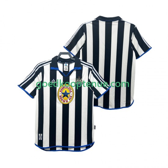 Thuis Retro Tenue van Newcastle United 2000 Heren 1999 Korte Mouw