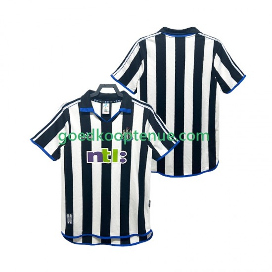 Thuis Retro Tenue van Newcastle United 2000 2001 Heren Korte Mouw