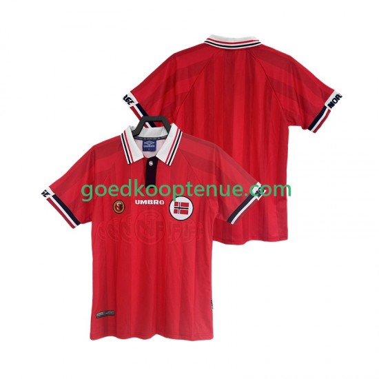 Thuis Retro Tenue van Noorwegen Heren 1998 Korte Mouw