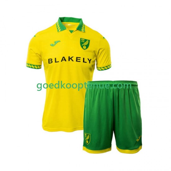 Thuis Tenue van Norwich City Kind 2-13 jaar 2025-26 Korte Mouw