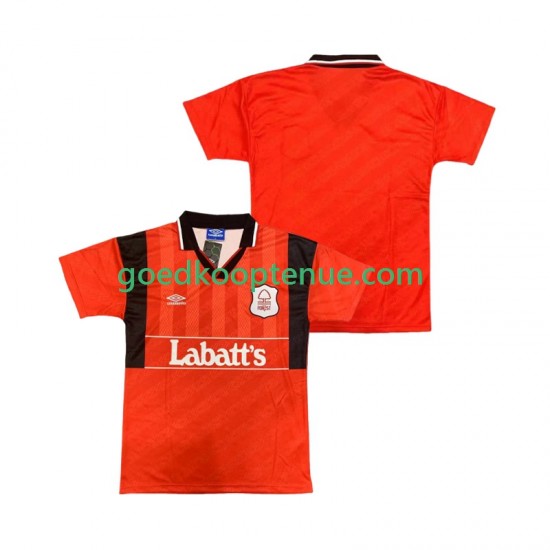 Thuis Retro Tenue van Nottingham Forest 1995 Heren 1994 Korte Mouw