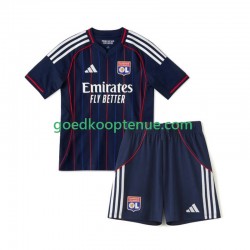 Uit Tenue van Olympique Lyonnais Kind 2-13 jaar 2025-26 Korte Mouw