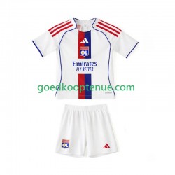 Thuis Tenue van Olympique Lyonnais Kind 2-13 jaar 2025-26 Korte Mouw