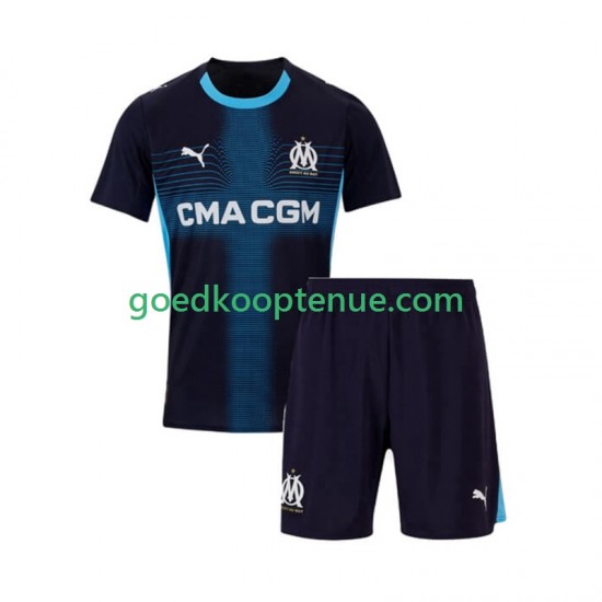 Uit Tenue van Olympique Marseille Kind 2-13 jaar 2025-26 Korte Mouw