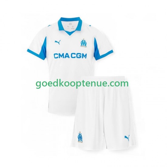 Thuis Tenue van Olympique Marseille Kind 2-13 jaar 2025-26 Korte Mouw