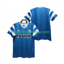 Uit Retro Tenue van Olympique Marseille 1990 Heren Korte Mouw