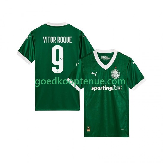 Thuis Tenue van Palmeiras Vitor Roque 9 Heren 2025-26 Korte Mouw