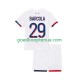 Uit Tenue van Paris Saint-Germain Bradley Barcola 29 Kind 2-13 jaar 2025-26 Korte Mouw