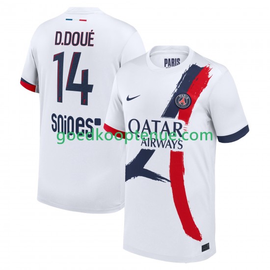 Uit Tenue van Paris Saint-Germain Desire Doue 14 Heren 2025-26 Korte Mouw