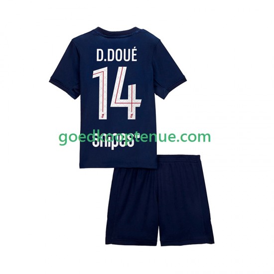 Thuis Tenue van Paris Saint-Germain Desire Doue 14 Kind 2-13 jaar 2025-26 Korte Mouw