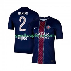 Thuis Tenue van Paris Saint-Germain Hakimi 2 Heren 2025-26 Korte Mouw