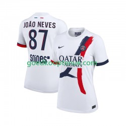 Uit Tenue van Paris Saint-Germain Joao Neves 87 Heren 2025-26 Korte Mouw
