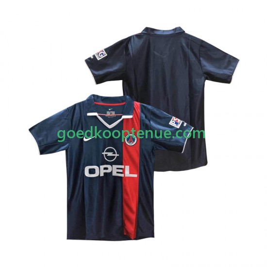 Thuis Retro Tenue van Paris Saint-Germain 2001 Heren 2002 Korte Mouw