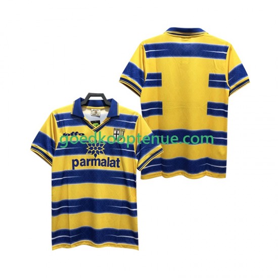 Thuis Retro Tenue van Parma Heren 1998 1999 Korte Mouw