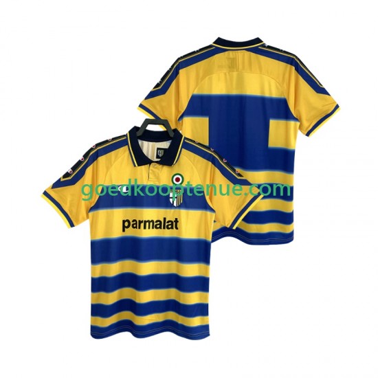 Thuis Retro Tenue van Parma 2000 Heren 1999 Korte Mouw