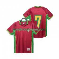 Thuis Retro Tenue van Portugal 7 Heren 1998 Korte Mouw