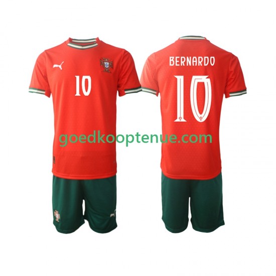 Thuis Tenue van Portugal Bernardo Silva 10 Kind 2-13 jaar 2025-26 Korte Mouw Thuis Tenue van Portugal Bernardo Silva 10 Kind 2-13 jaar 2025-26 Korte Mouw