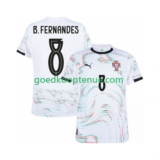 Uit Tenue van Portugal Bruno Fernandes 8 Heren 2025-26 Korte Mouw