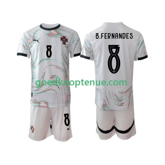 Uit Tenue van Portugal Bruno Fernandes 8 Kind 2-13 jaar 2025-26 Korte Mouw