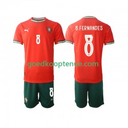 Thuis Tenue van Portugal Bruno Fernandes 8 Kind 2-13 jaar 2025-26 Korte Mouw
