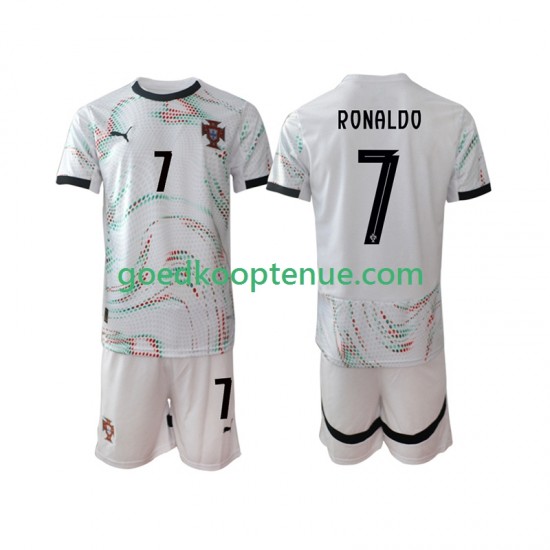 Uit Tenue van Portugal Cristiano Ronaldo 7 Kind 2-13 jaar 2025 Korte Mouw