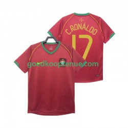 Thuis Retro Tenue van Portugal Crstiano Ronaldo 17 Heren 2006 Korte Mouw