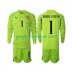 Thuis Tenue van Portugal Keepersshirt Diogo Costa 1 Kind 2-13 jaar 2025 Lange Mouw