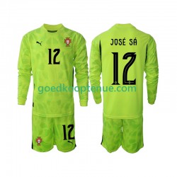 Thuis Tenue van Portugal Keepersshirt Jose Sa 12 Kind 2-13 jaar 2025 Lange Mouw