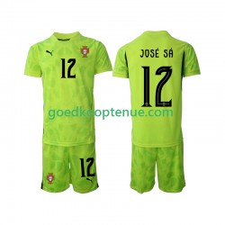 Thuis Tenue van Portugal Keepersshirt Jose Sa 12 Kind 2-13 jaar 2025 Korte Mouw