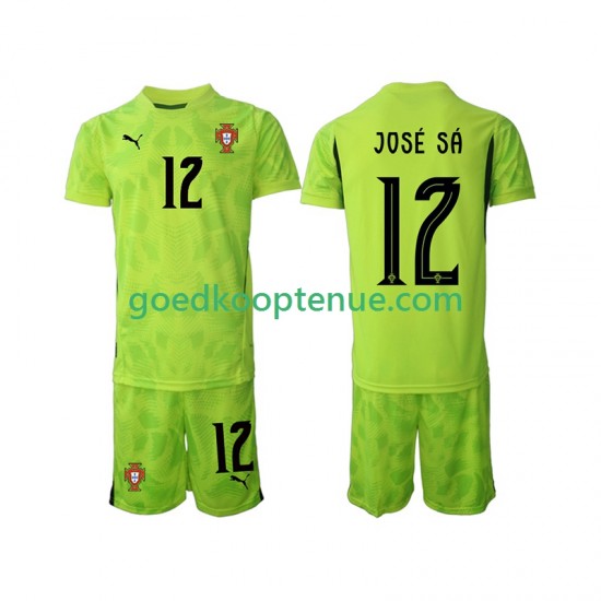 Thuis Tenue van Portugal Keepersshirt Jose Sa 12 Kind 2-13 jaar 2025 Korte Mouw