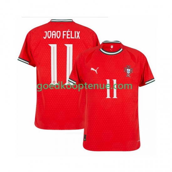 Thuis Tenue van Portugal Joao Felix 11 Heren 2025-26 Korte Mouw