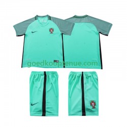 Uit Retro Tenue van Portugal 2016 Kind 2-13 jaar Korte Mouw