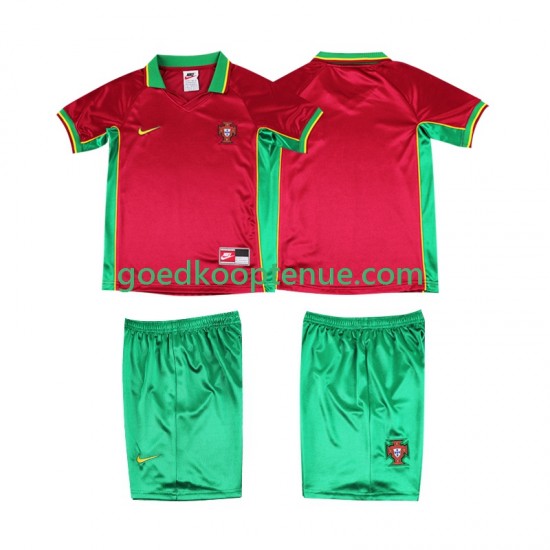 Thuis Retro Tenue van Portugal Kind 2-13 jaar 1998 Korte Mouw Thuis Retro Tenue van Portugal Kind 2-13 jaar 1998 Korte Mouw