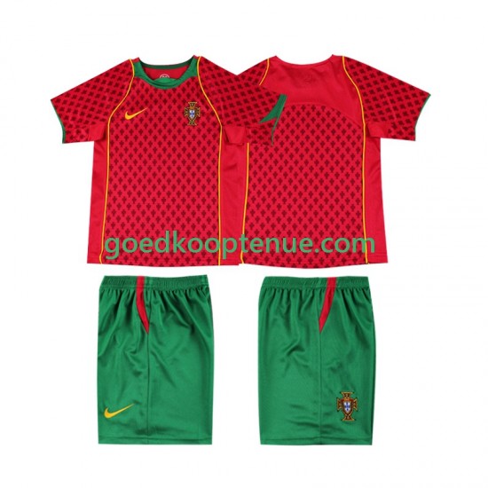Thuis Retro Tenue van Portugal Kind 2-13 jaar 2004 Korte Mouw Thuis Retro Tenue van Portugal Kind 2-13 jaar 2004 Korte Mouw