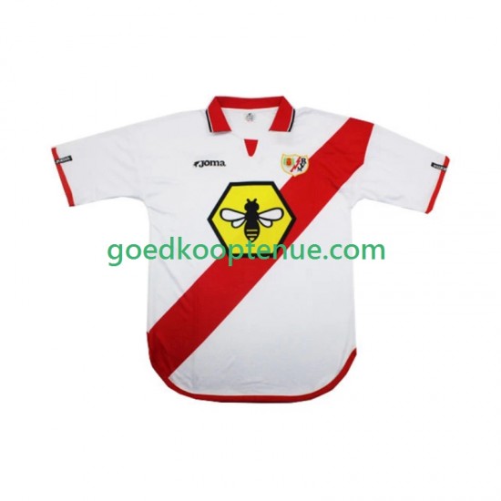 Thuis Retro Tenue van Rayo Vallecano 2000 2001 Heren Korte Mouw