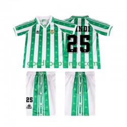 Thuis Retro Tenue van Real Betis FINIDI 25 1996 1997 Kind 2-13 jaar Korte Mouw