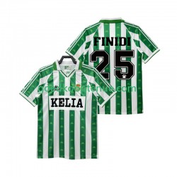 Thuis Retro Tenue van Real Betis FINIDI 25 1995 1996 Heren Korte Mouw