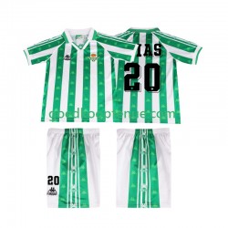 Thuis Retro Tenue van Real Betis Tomas Olias 20 1996 1997 Kind 2-13 jaar Korte Mouw