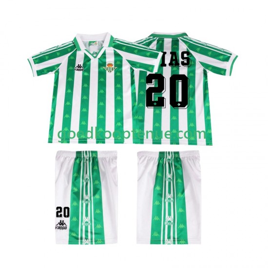 Thuis Retro Tenue van Real Betis Tomas Olias 20 1996 1997 Kind 2-13 jaar Korte Mouw