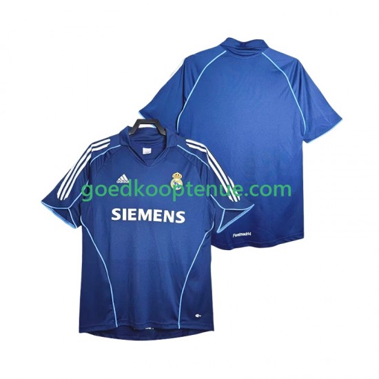 Uit Retro Tenue van Real Madrid 2005 Heren 2006 Korte Mouw