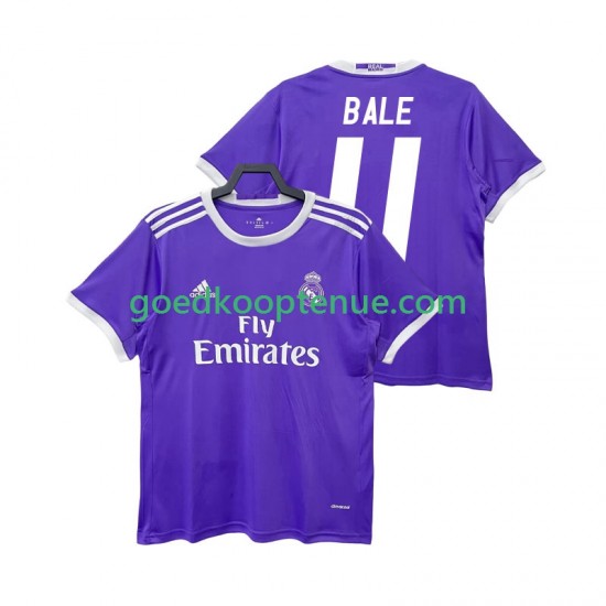 Uit Retro Tenue van Real Madrid BALE 11 2016 2017 Heren Korte Mouw
