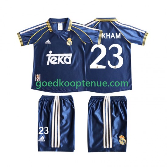 3de Retro Tenue van Real Madrid BECERHAM 23 Kind 2-13 jaar 1998 1999 Korte Mouw 3de Retro Tenue van Real Madrid BECERHAM 23 Kind 2-13 jaar 1998 1999 Korte Mouw