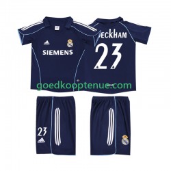 Uit Retro Tenue van Real Madrid BECKHAM 23 2005 Kind 2-13 jaar 2006 Korte Mouw