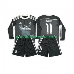 3de Retro Tenue van Real Madrid Bale 11 2014 2015 Kind 2-13 jaar Lange Mouw