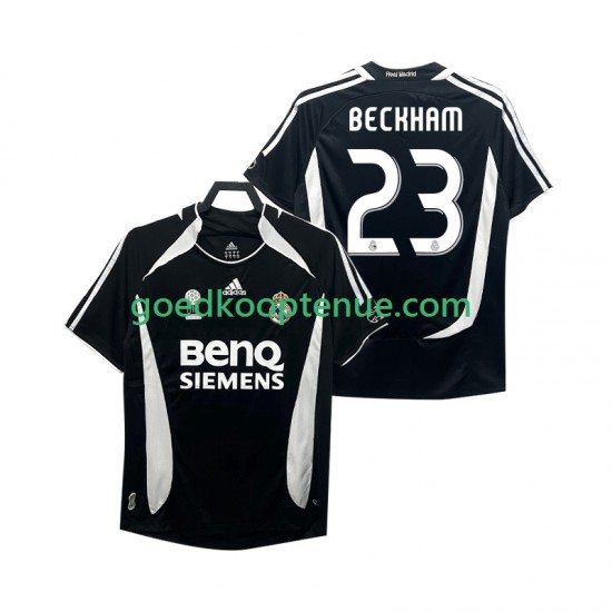 3de Retro Tenue van Real Madrid Beckham 23 2007 Heren 2006 Korte Mouw