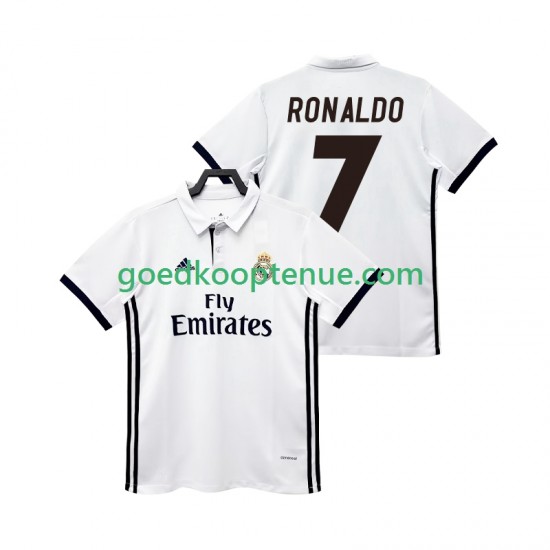 Thuis Retro Tenue van Real Madrid CRISTIANO RONALDO 7 2017 2018 Heren Korte Mouw