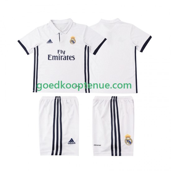 Thuis Retro Tenue van Real Madrid 2016 2017 Kind 2-13 jaar Korte Mouw Thuis Retro Tenue van Real Madrid 2016 2017 Kind 2-13 jaar Korte Mouw
