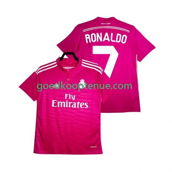 Uit Retro Tenue van Real Madrid Cristiano Ronaldo 7 2014 2015 Heren Korte Mouw